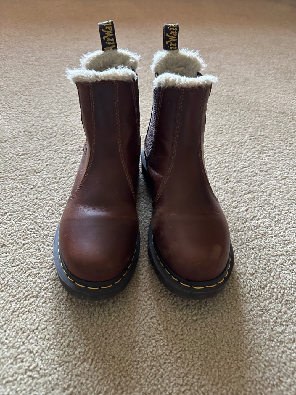 Dr. Martens Leonore Chelsea Boot, size 8 US/6 UK, color Butterscotch Orleans